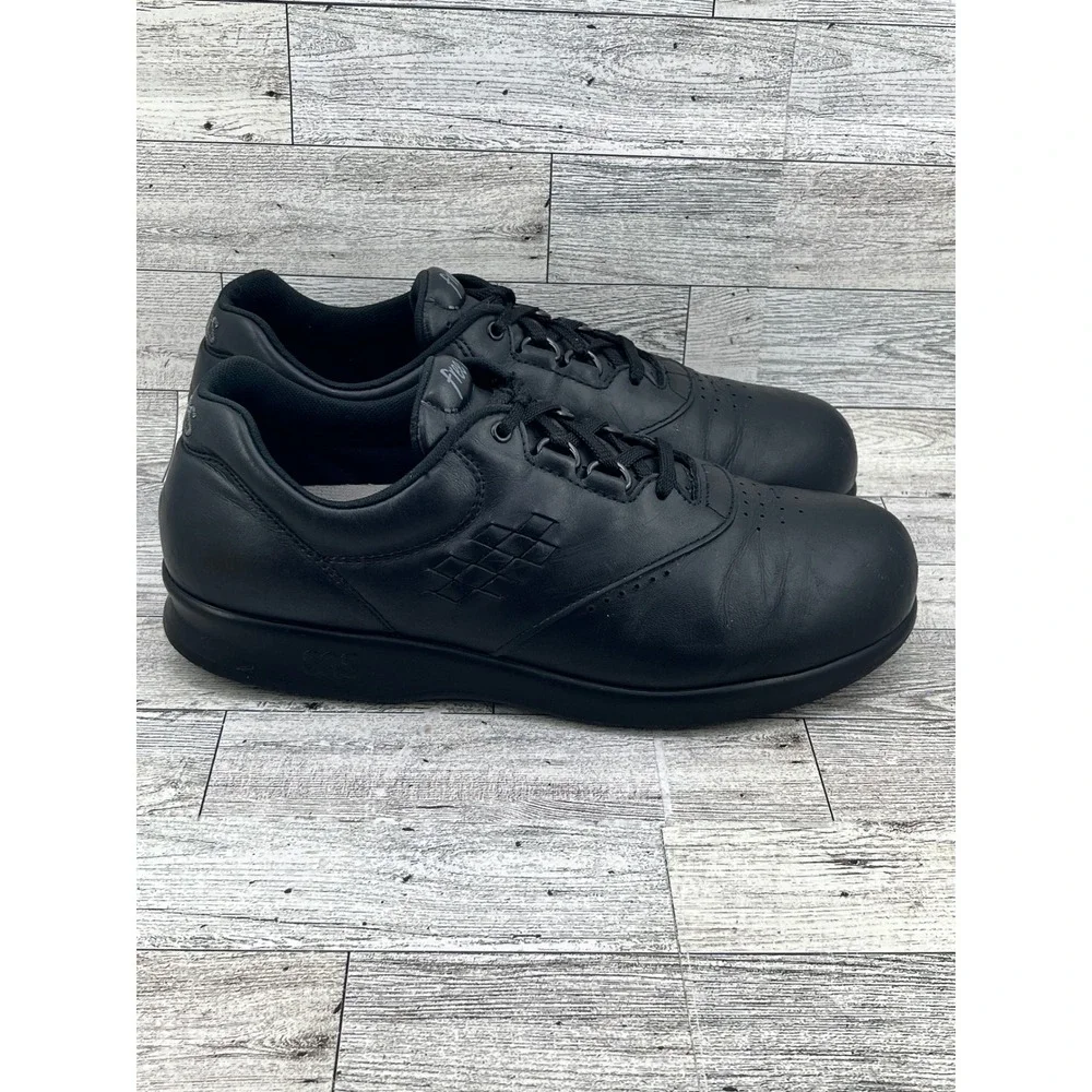 SAS Free Time Women Sz 8.5W Black Leather Walking Shoes Sneakers Made‎ in USA